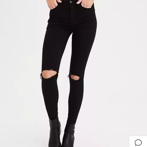 Ripped knee AE jeans